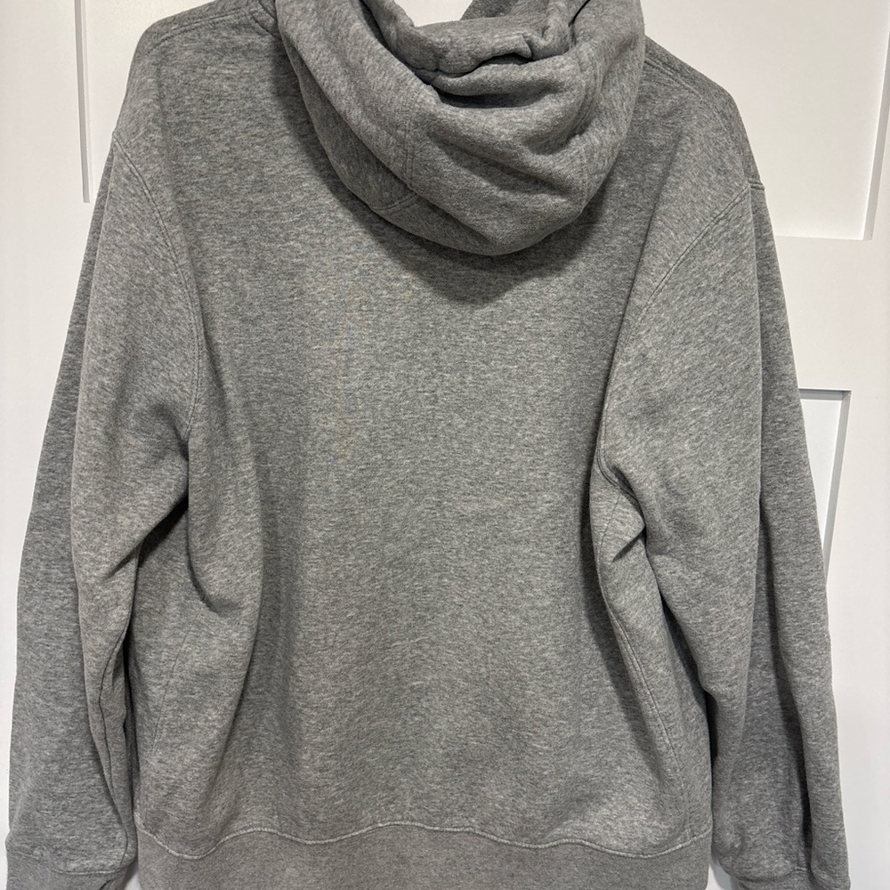 Nike volleyball Gray Hoodie with Red Graphic - Women’s Hoodie Sweatshirt - Picture 3 of 3